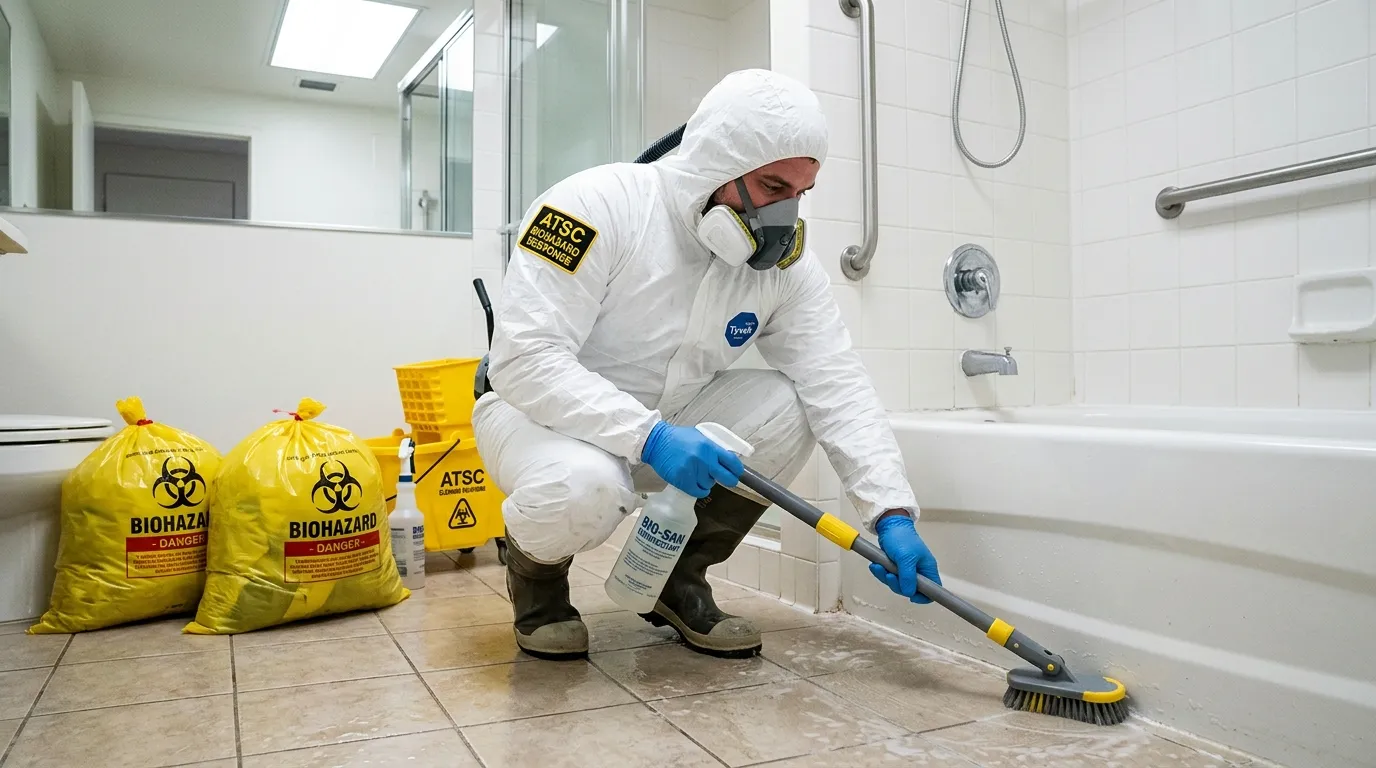 Decontamination equipment deployed for Blood Cleanup in Woodbridge